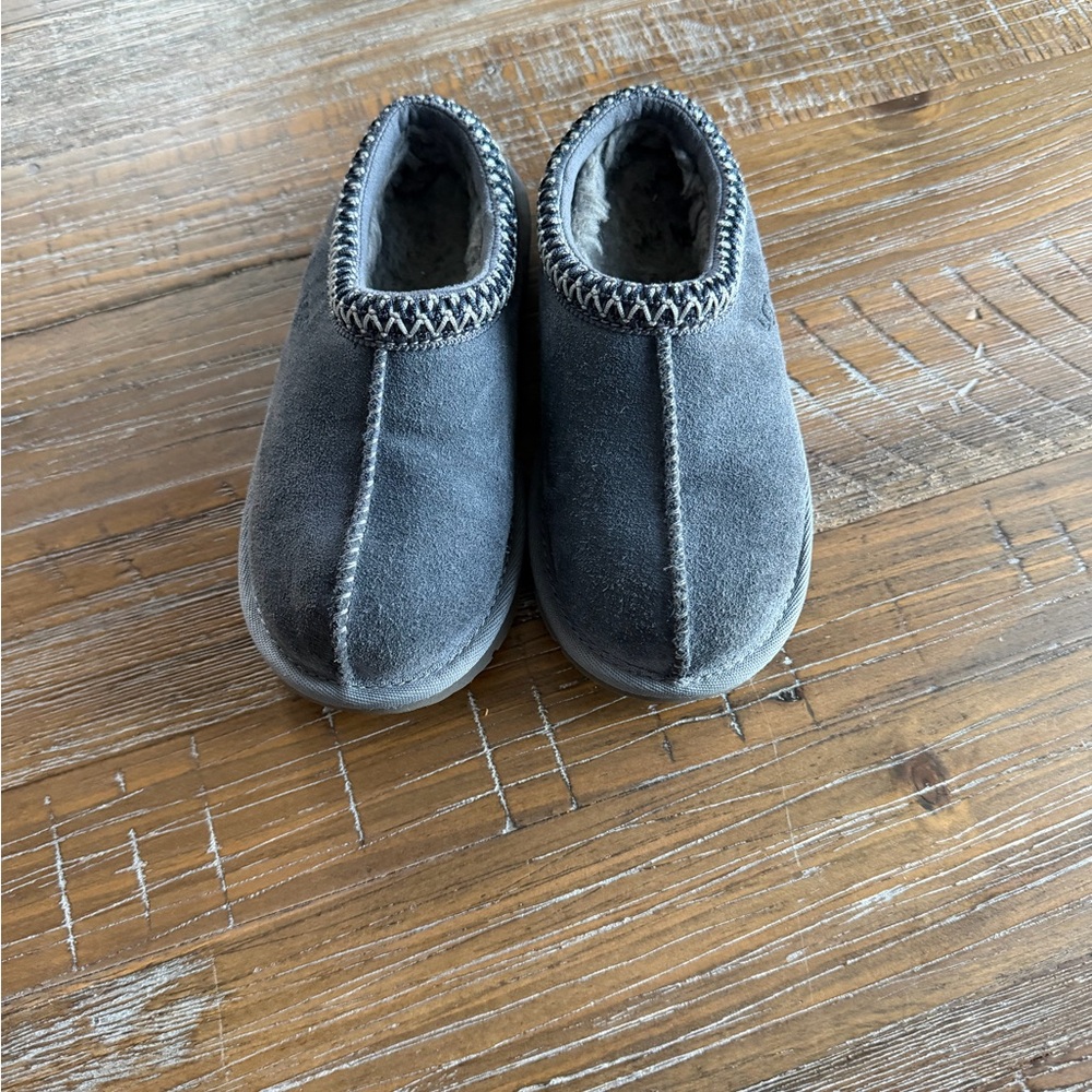 UGG tazzman Kids Gray / blue Slippers 13 youth - Picture 7 of 7